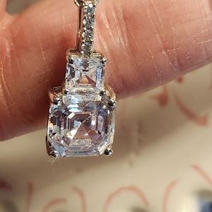 Brillant Bella Luce gem in 925 SS . Asher cut . Maximizes sparkle..